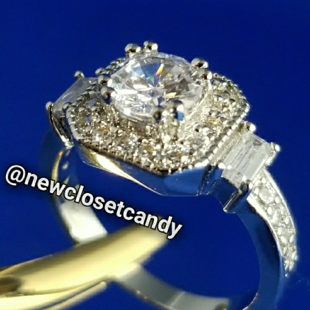 1ct  Engagement Ring Diamond Synthetic CZ - Picture 10 of 11